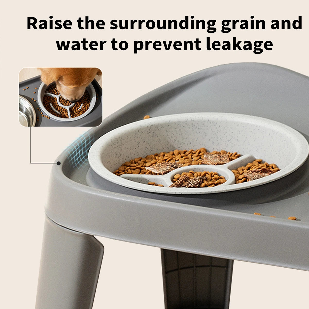 2-in-1 Anti-Choke Pet Bowl