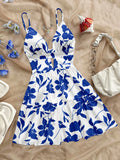 Vestido Floral Blue Breeze