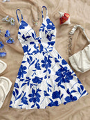 Vestido Floral Blue Breeze