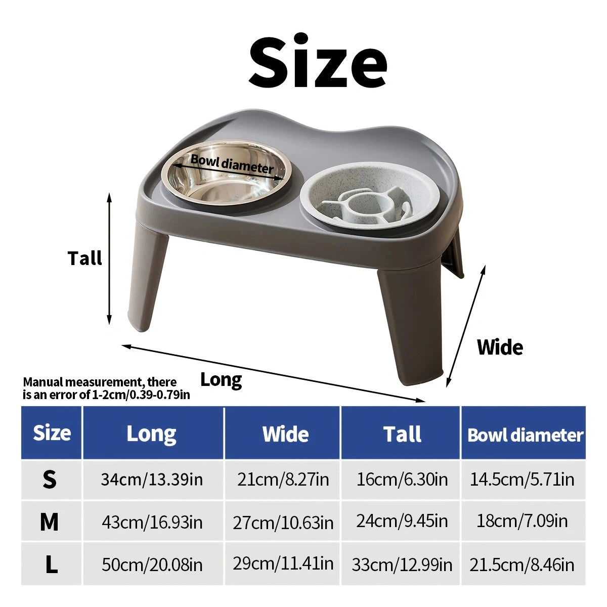 2-in-1 Anti-Choke Pet Bowl