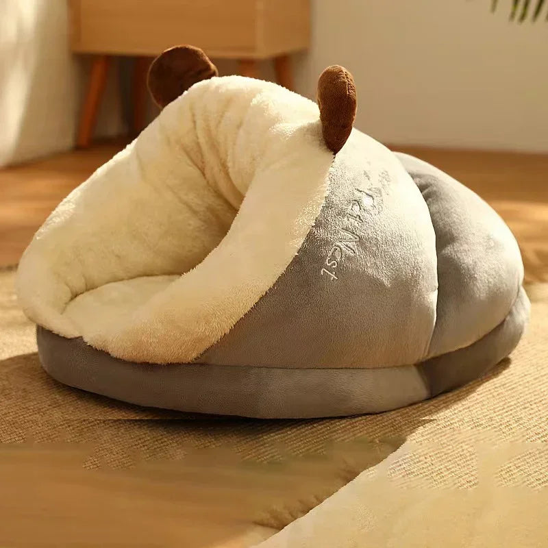 Plush Pet Slipper Bed