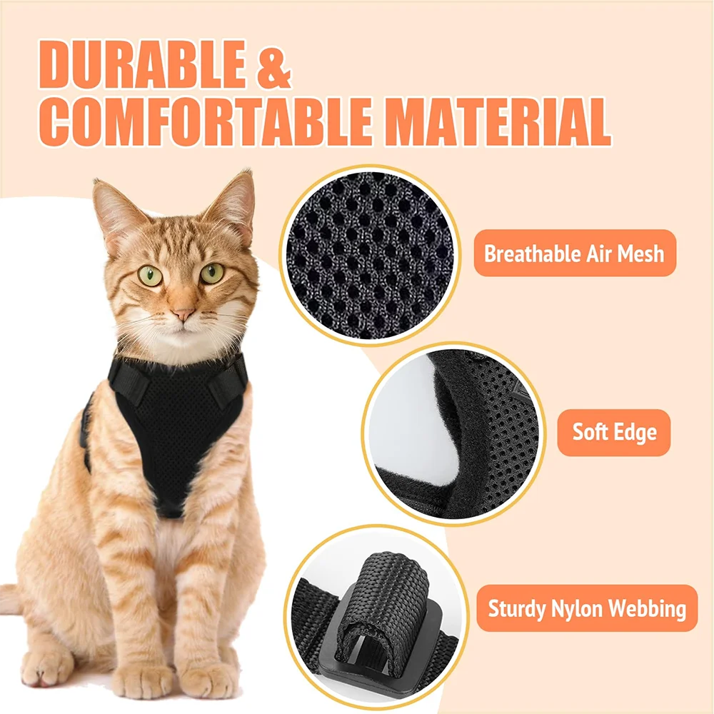 Mesh Cat Harness & Leash