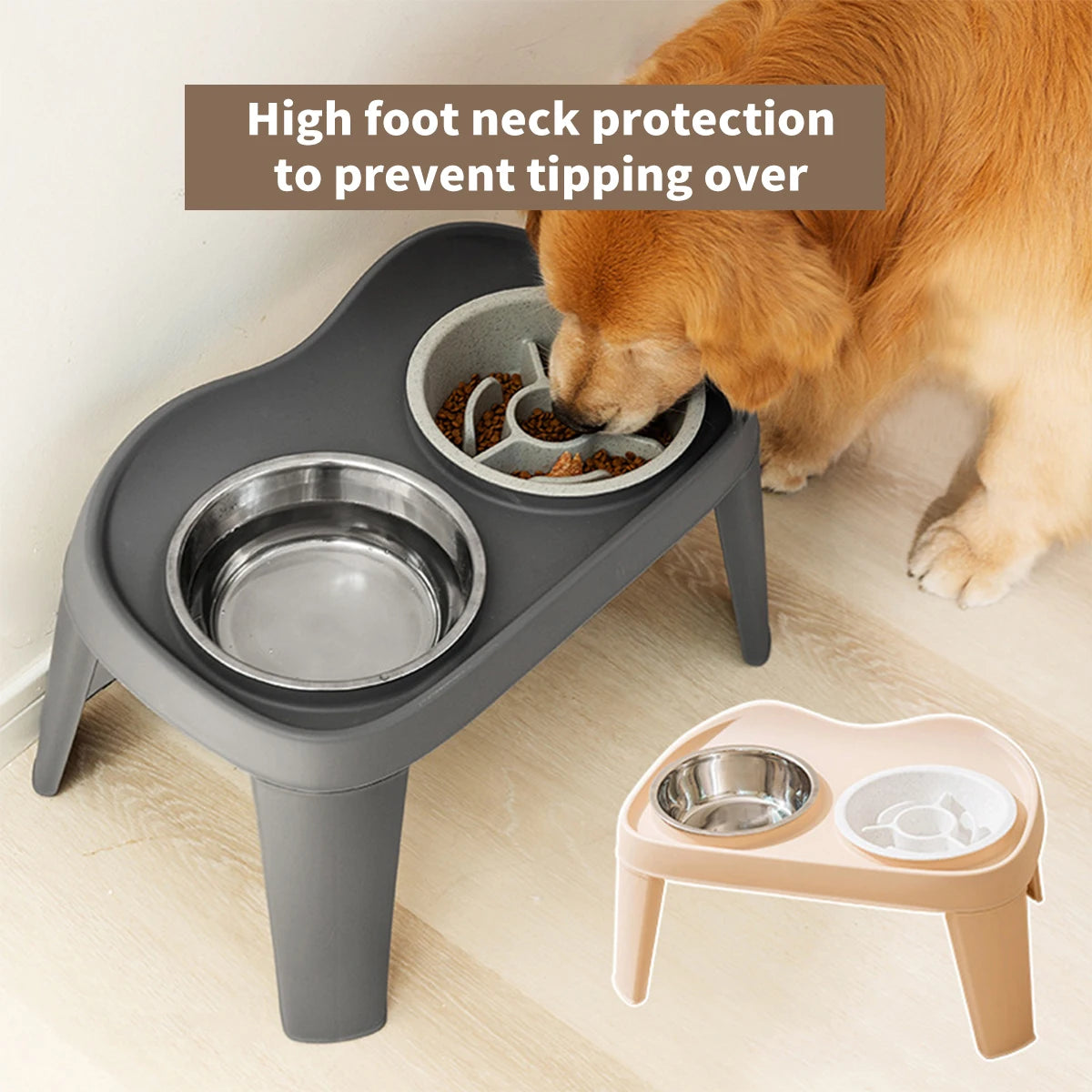 2-in-1 Anti-Choke Pet Bowl